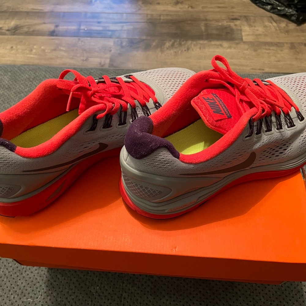 Nike Red and Orange Athletic Shoes